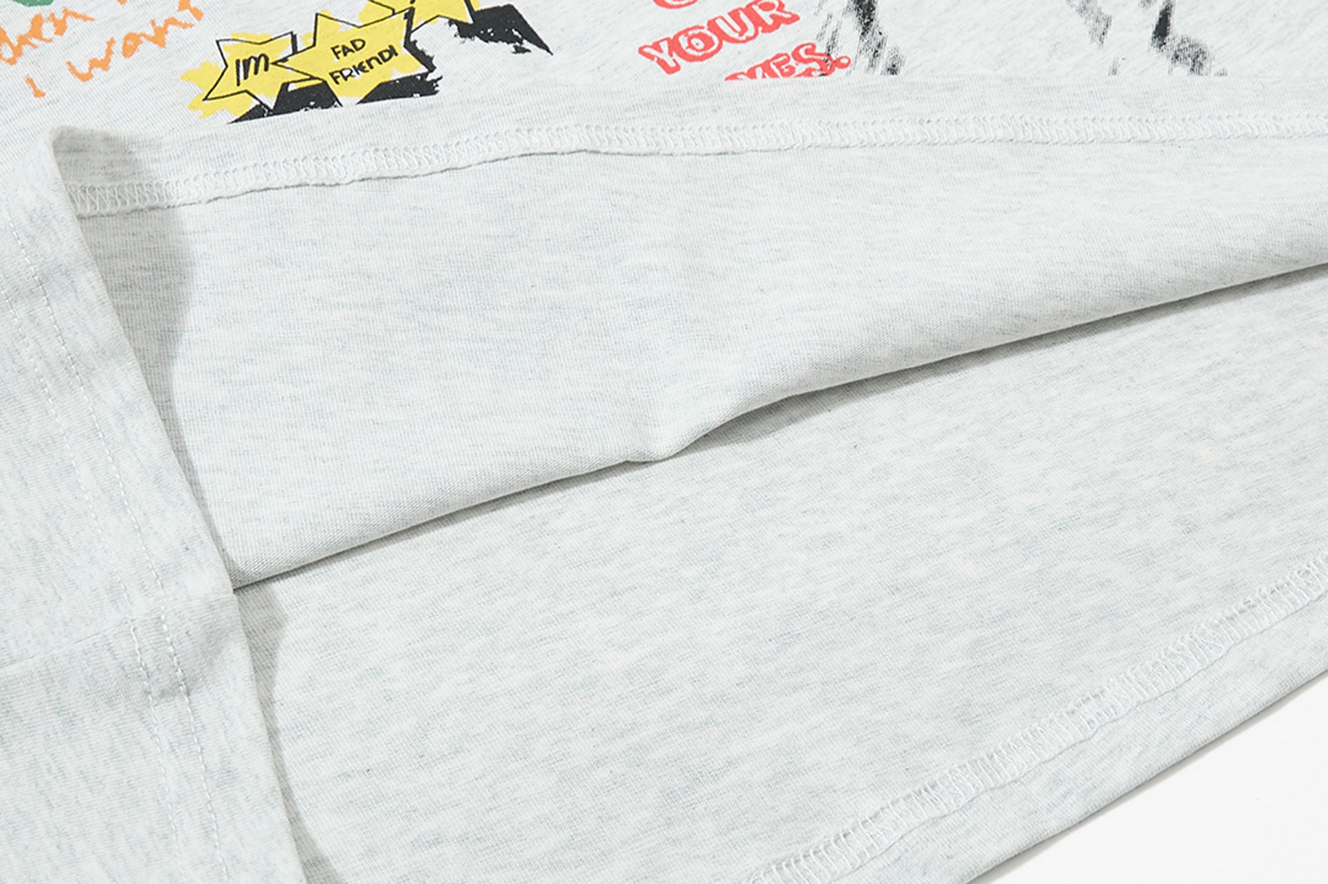 Illustration Letter Print Short Sleeve T-Shirt