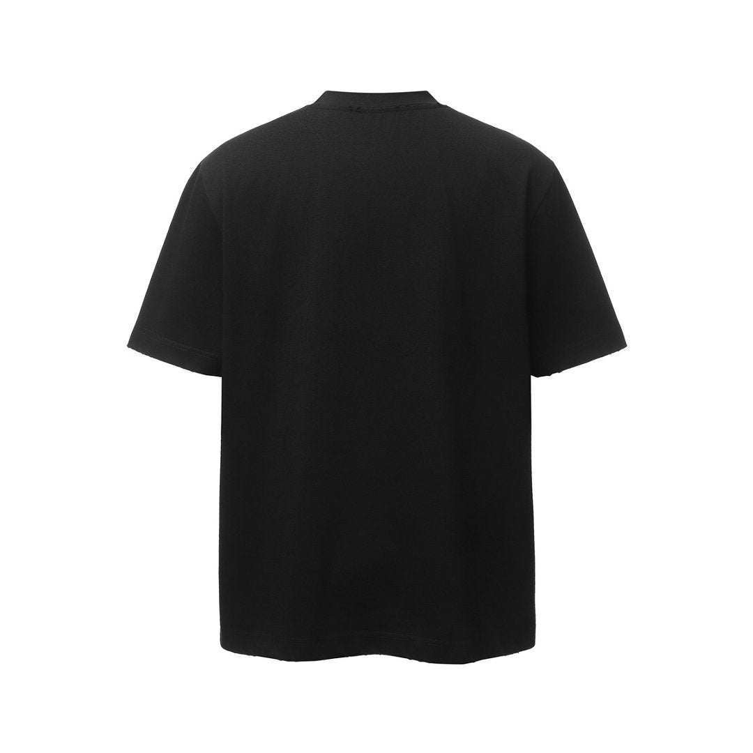 Heavyweight Washed Damage Short Sleeve T-Shirt