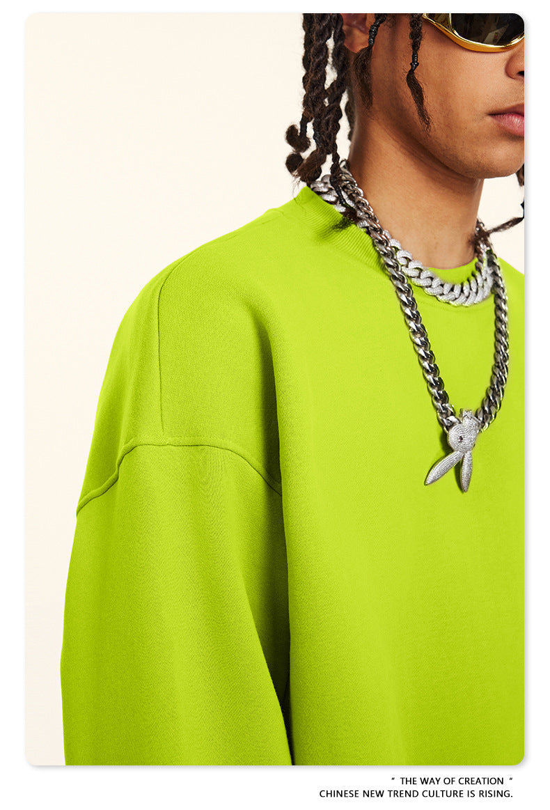 Fleece Lining Oversize Sweatshirt
