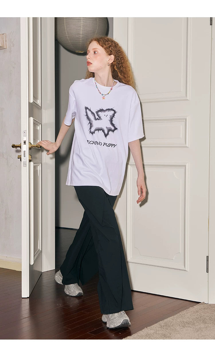 Wide Leg Floor Dropping Trousers