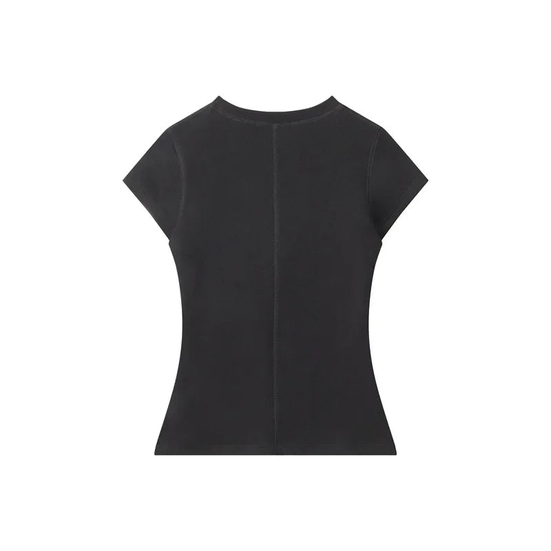 T-shirt polyvalent à imprimé monogramme