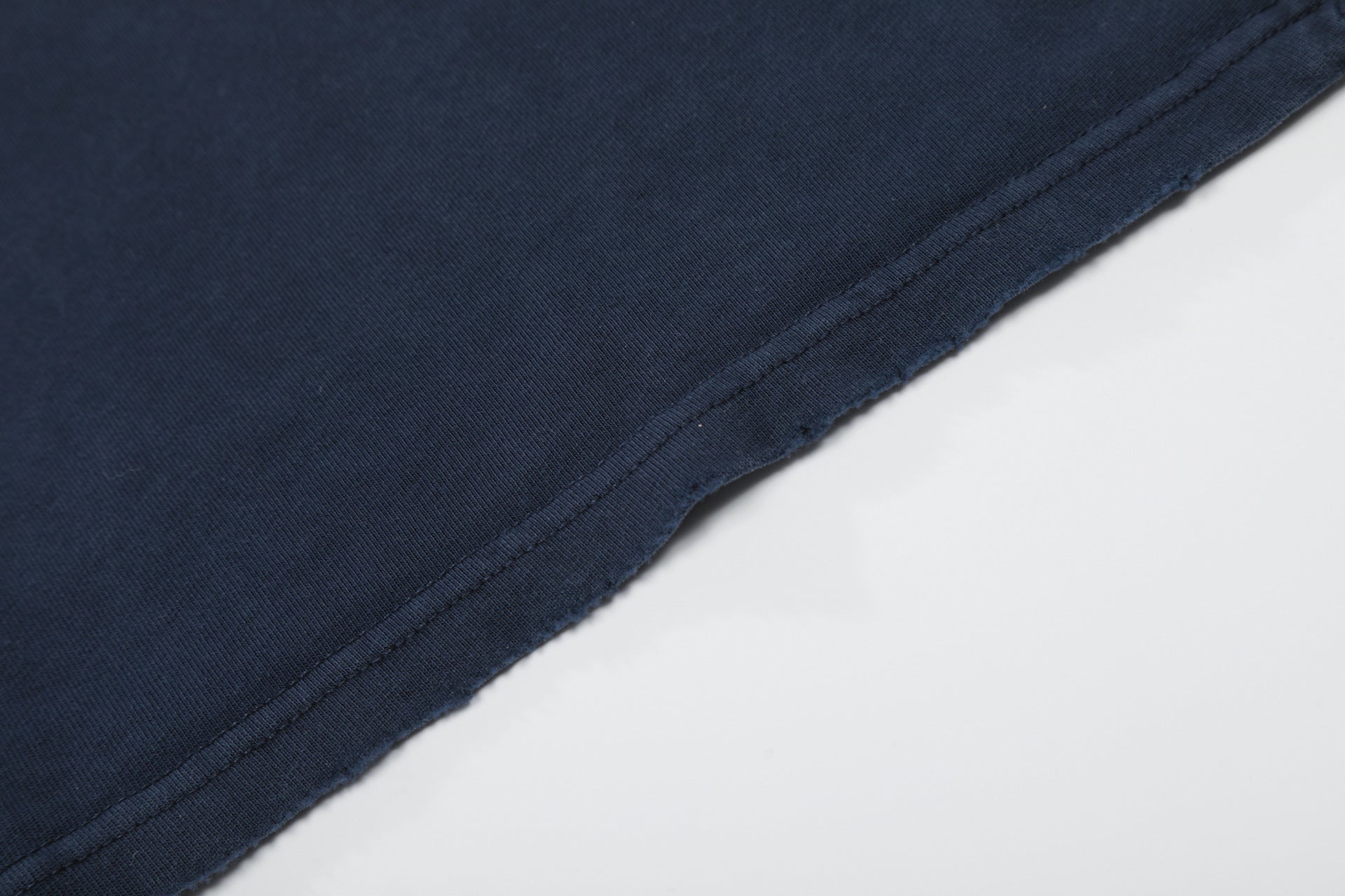 Letter Embroidery Piping Short Sleeve T-Shirt