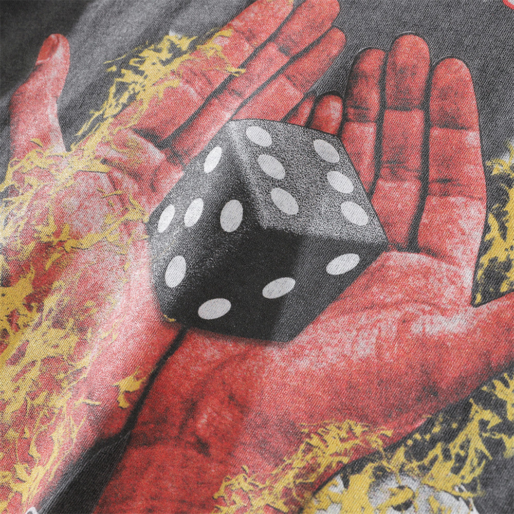 Camiseta estampada con dados