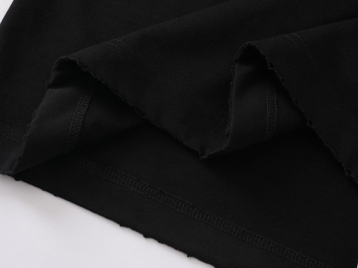 Oversize Damage Plain Short Sleeve T-Shirt