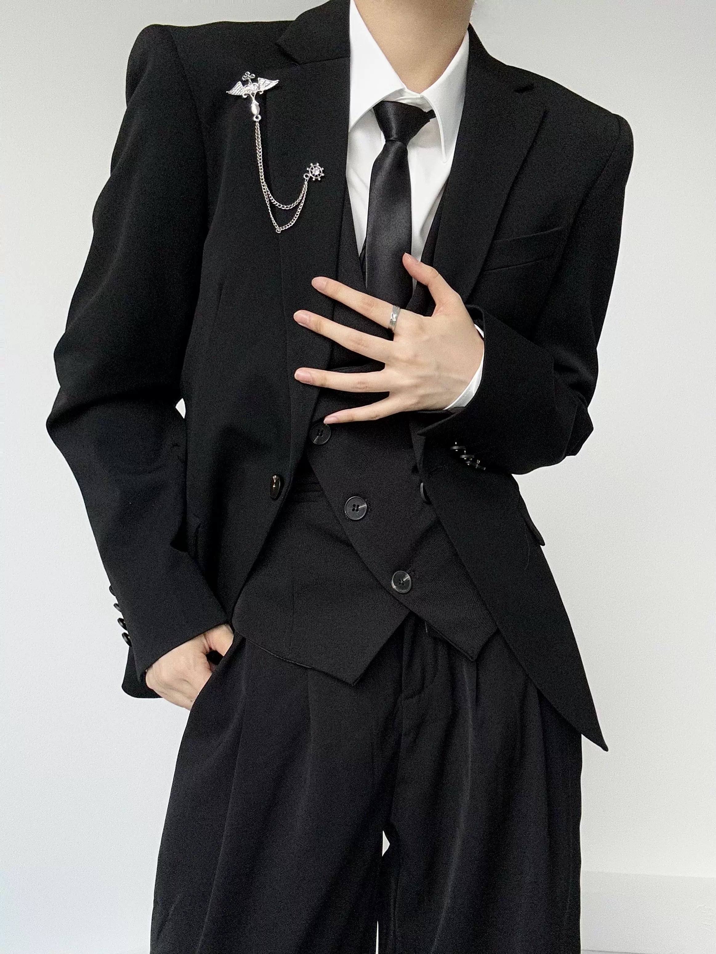 Drape Plain Long Sleeve Shirt