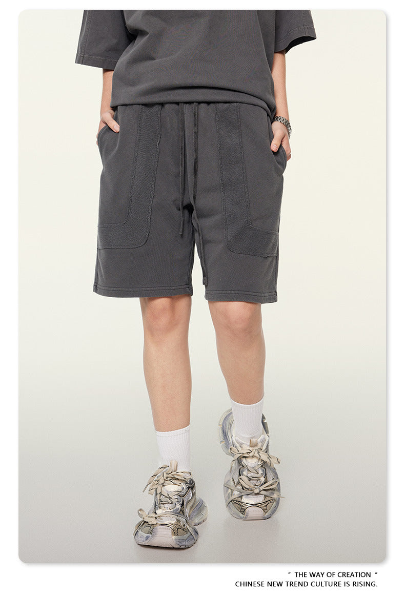 Washed Heavyweight Short Sleeve T-Shirt & Short Sweatpants Setup