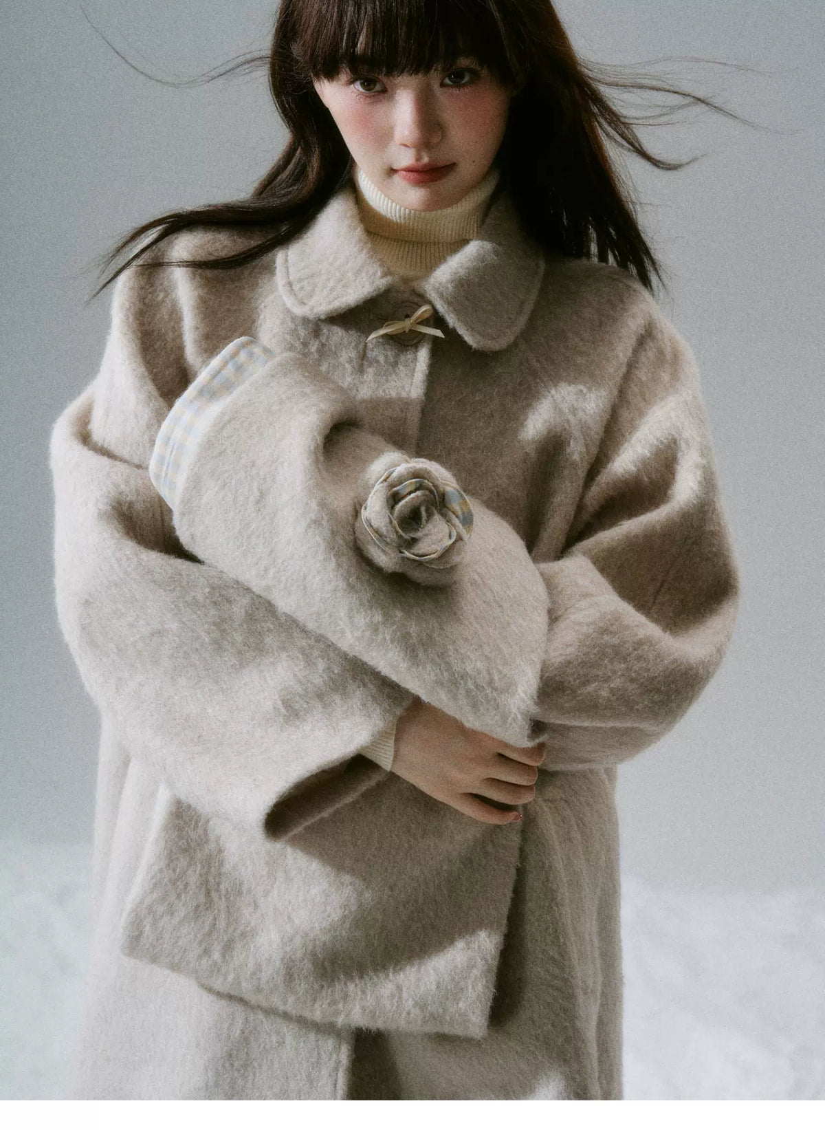 Flower Accent Coat