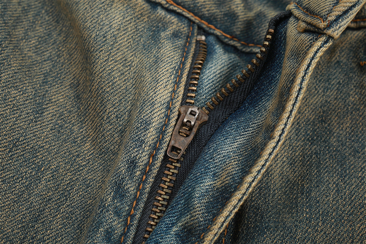 Wash Straight Denim Jeans