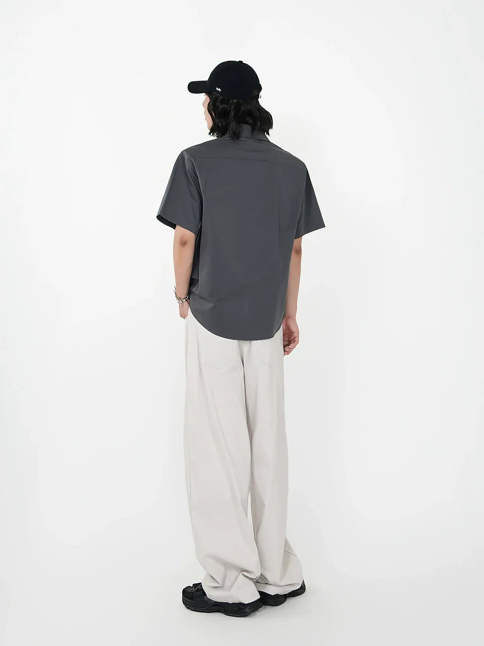 Metal Detail Short Sleeve Shirt