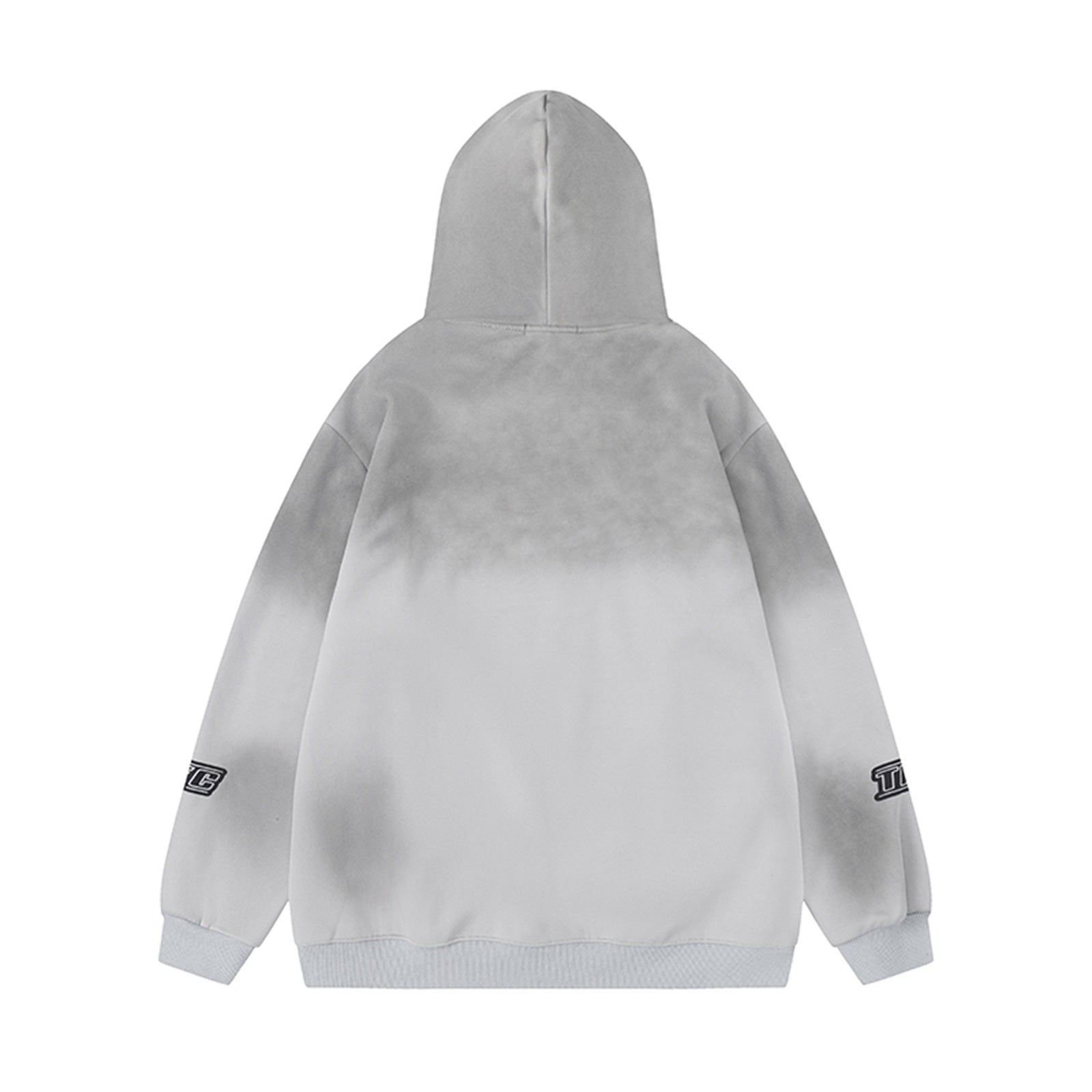 Letter Print Fleece Oversize Pullover Hoodie