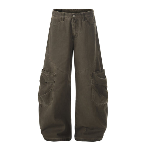 Pantalon cargo incurvé à poches multiples Deconstruction - Brun / S