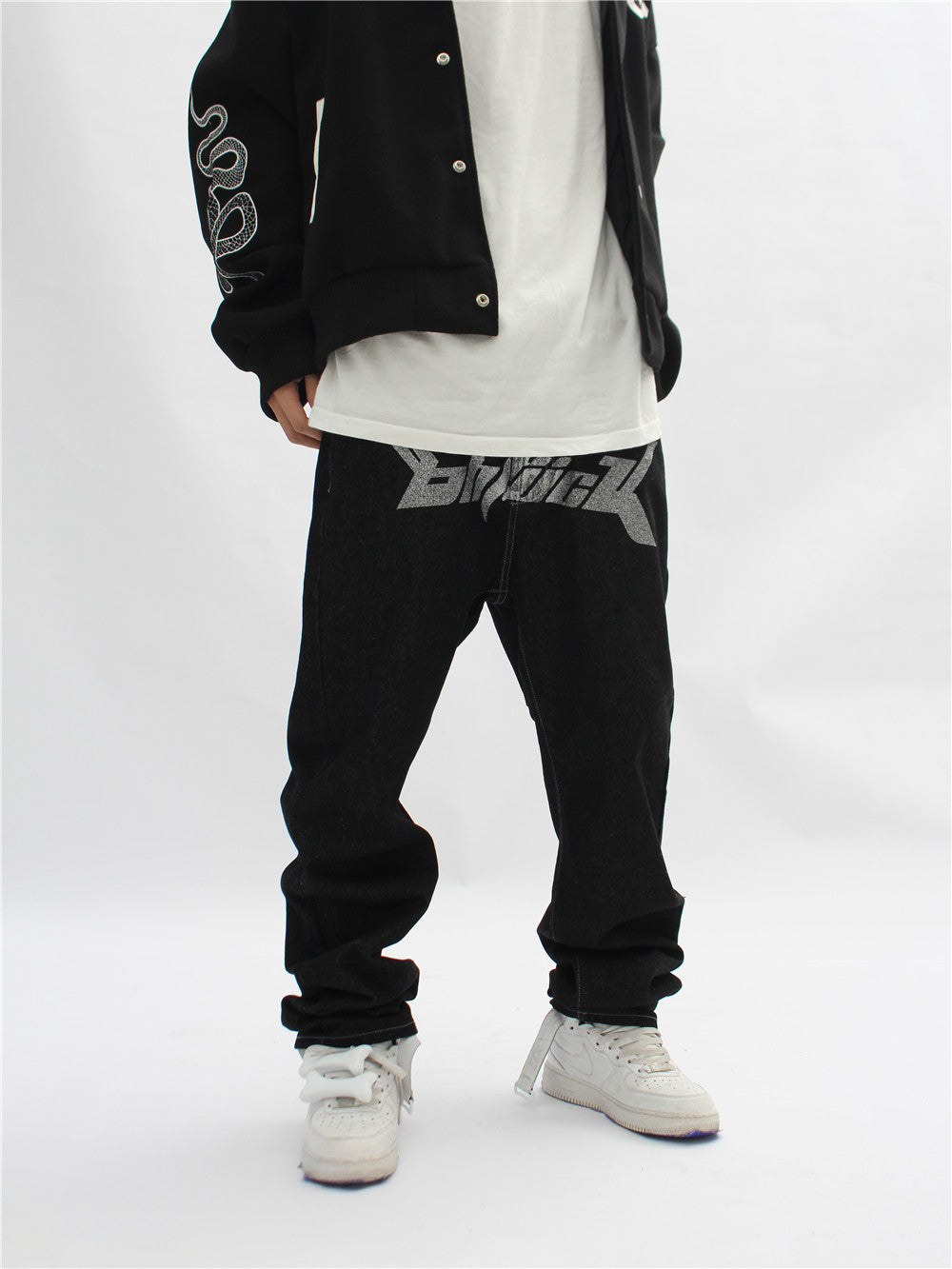 Dollars Printed Denim Jeans