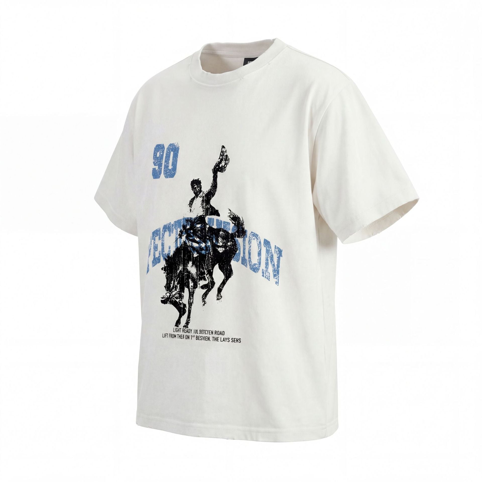 Art Letter Print Short Sleeve T-Shirt