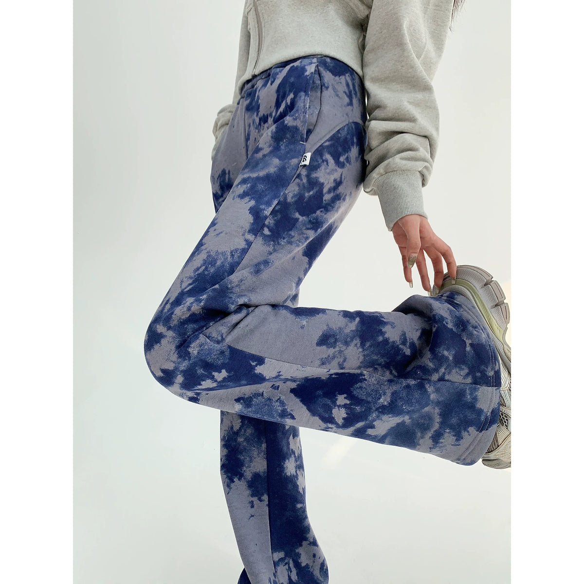 Tie Dye Slim Fit Flare Sweatpants