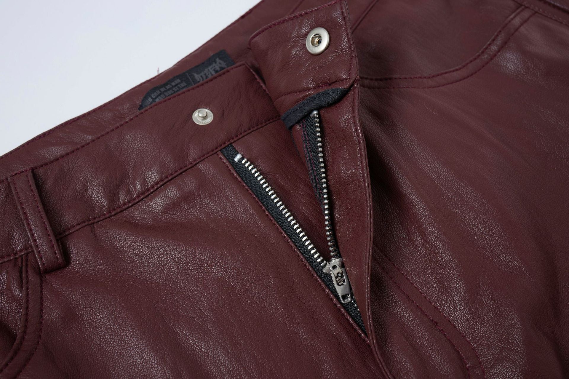 PU Leather Pocket Cropped Wide Leg Cargo Hahf Pants