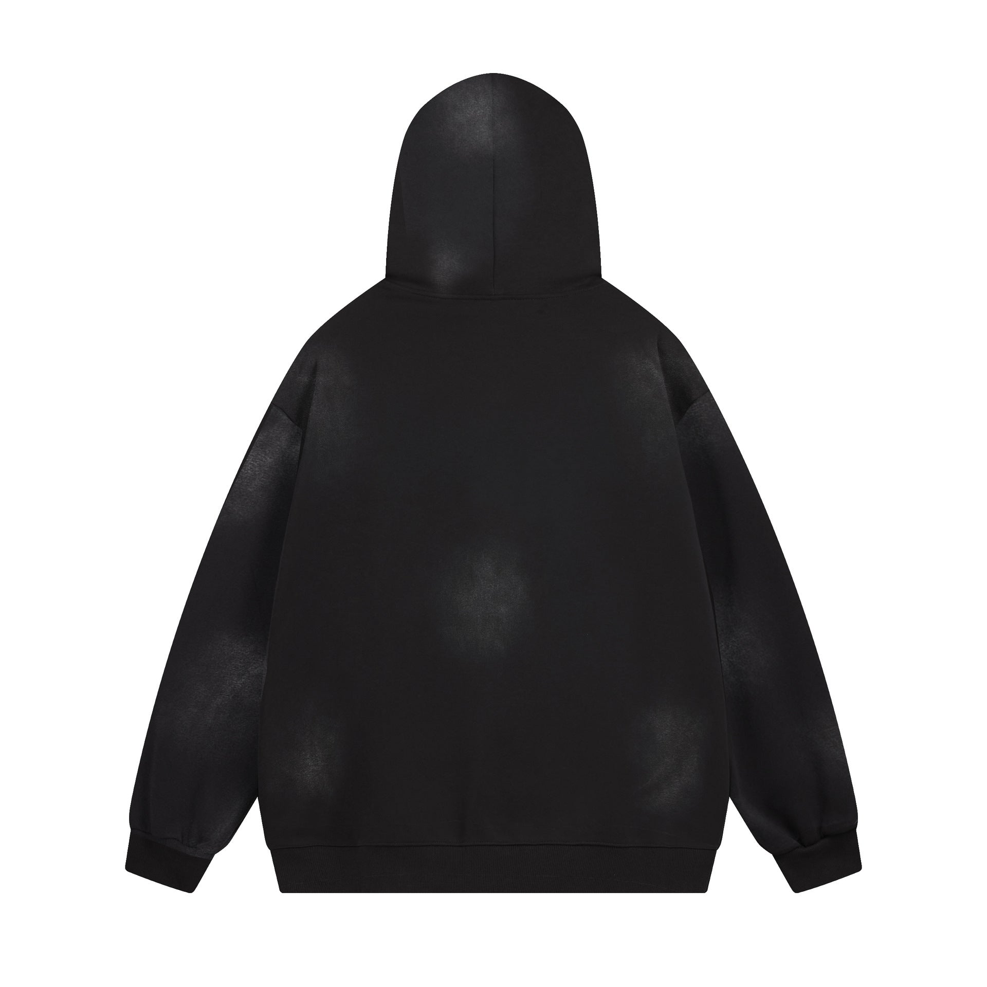 Washed Letter Print Oversize Pullover Hoodie