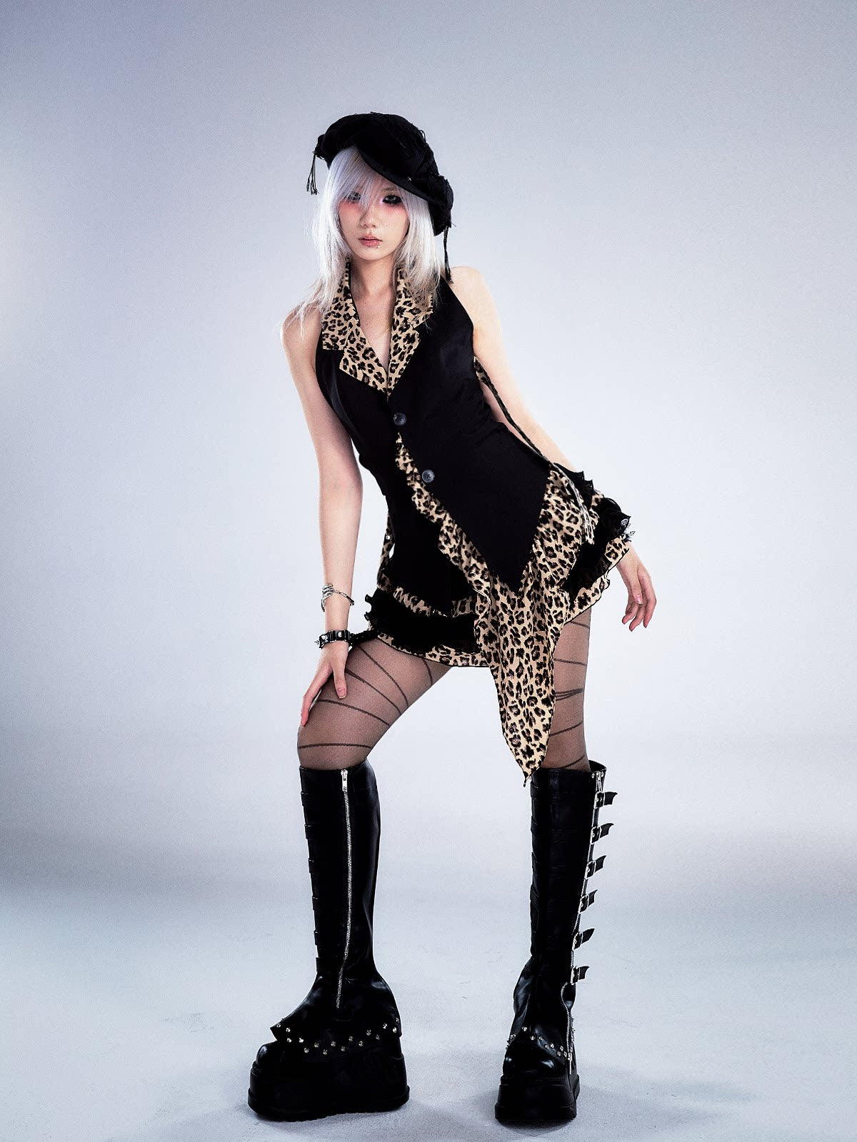 Leopard Print Halter Vest