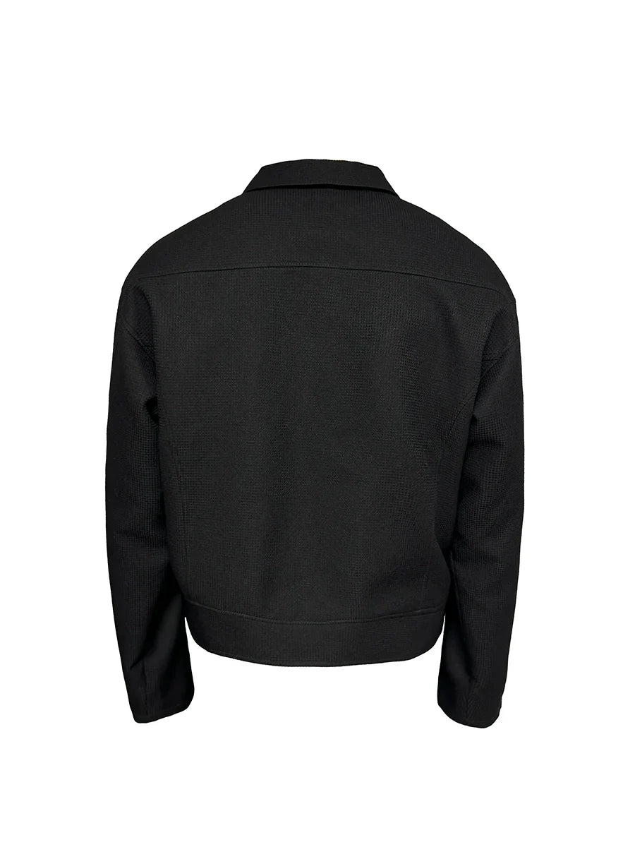 Curved C-shaped Zipper Jacket
