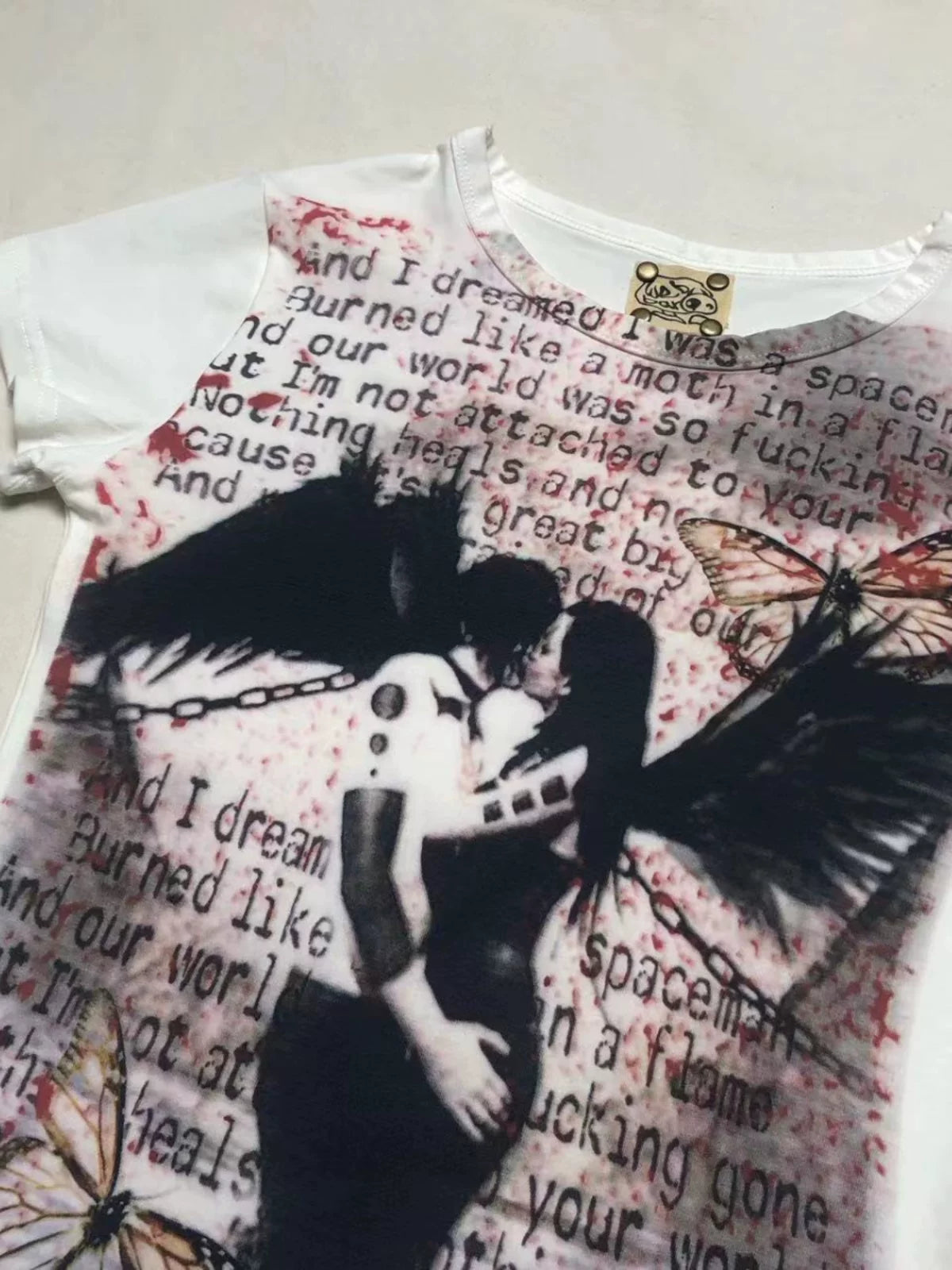 Letter Print Short Sleeve T-Shirt
