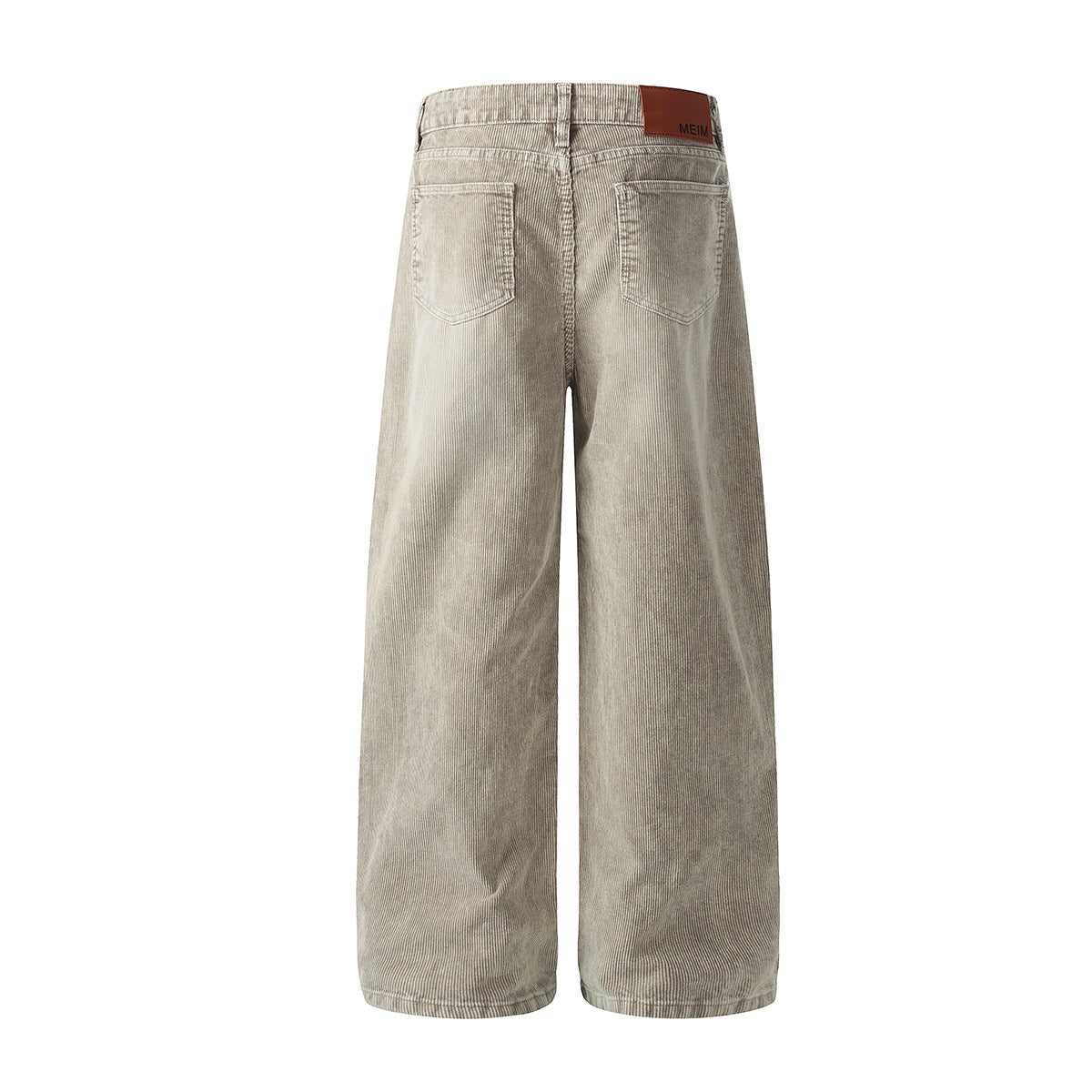 Faded Straight Denim Jeans