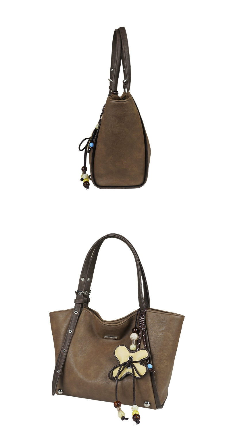 Duohua Autumn and Winter 2024 New Large-capacity Commuter Tote Bag Sweet Cool Niche Design Shoulder Bag Versatile and Casual
