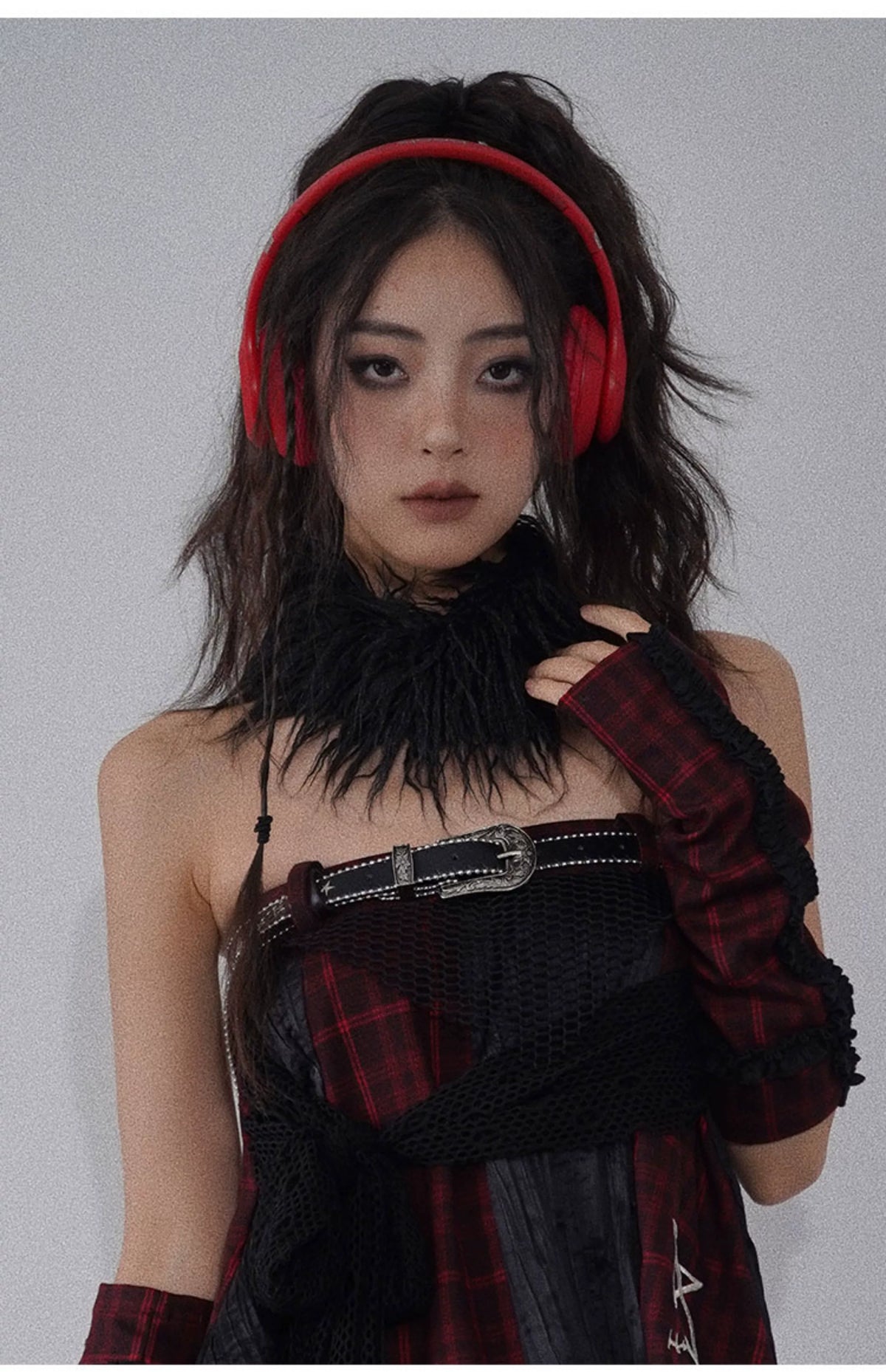 Fake Fur Gothic Scarf