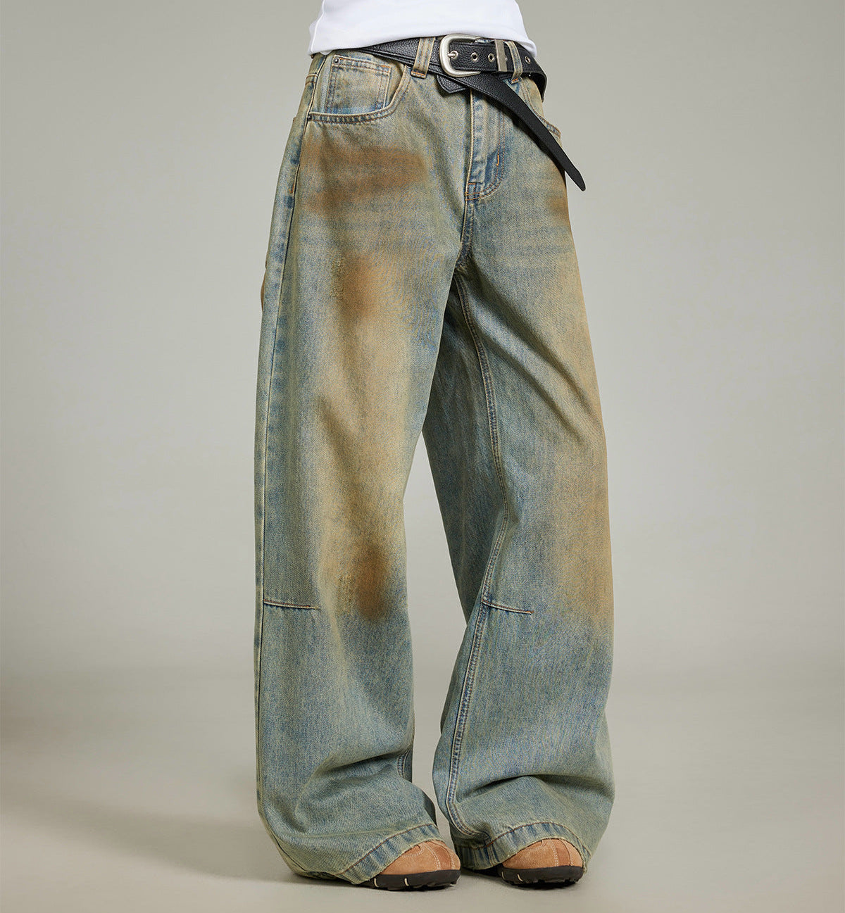 Wash Straight Denim Jeans