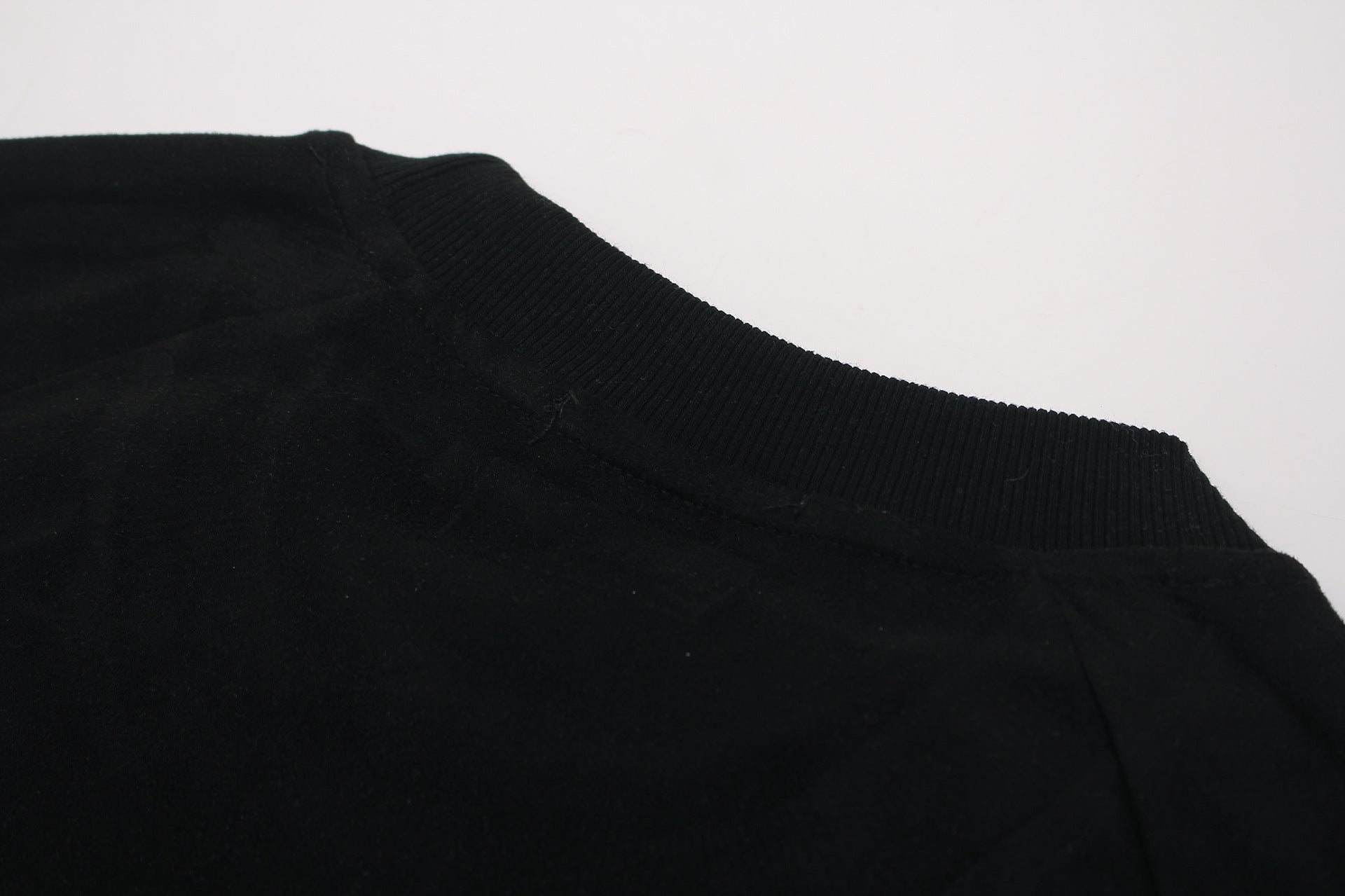 Color Block Suede Logo Short Sleeve T-Shirt