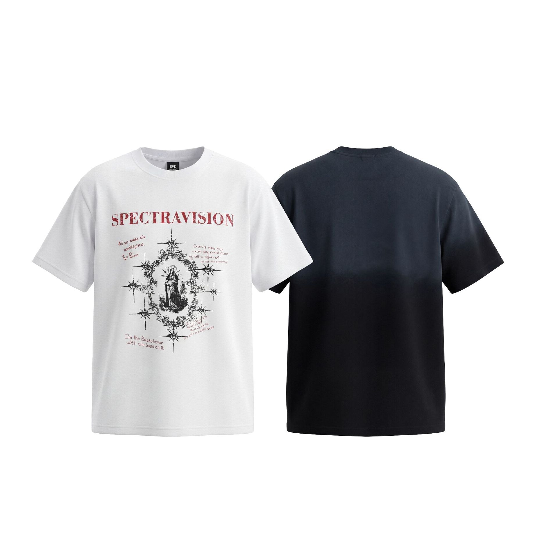 Cotton Washed Gradient Short Sleeve T-Shirt