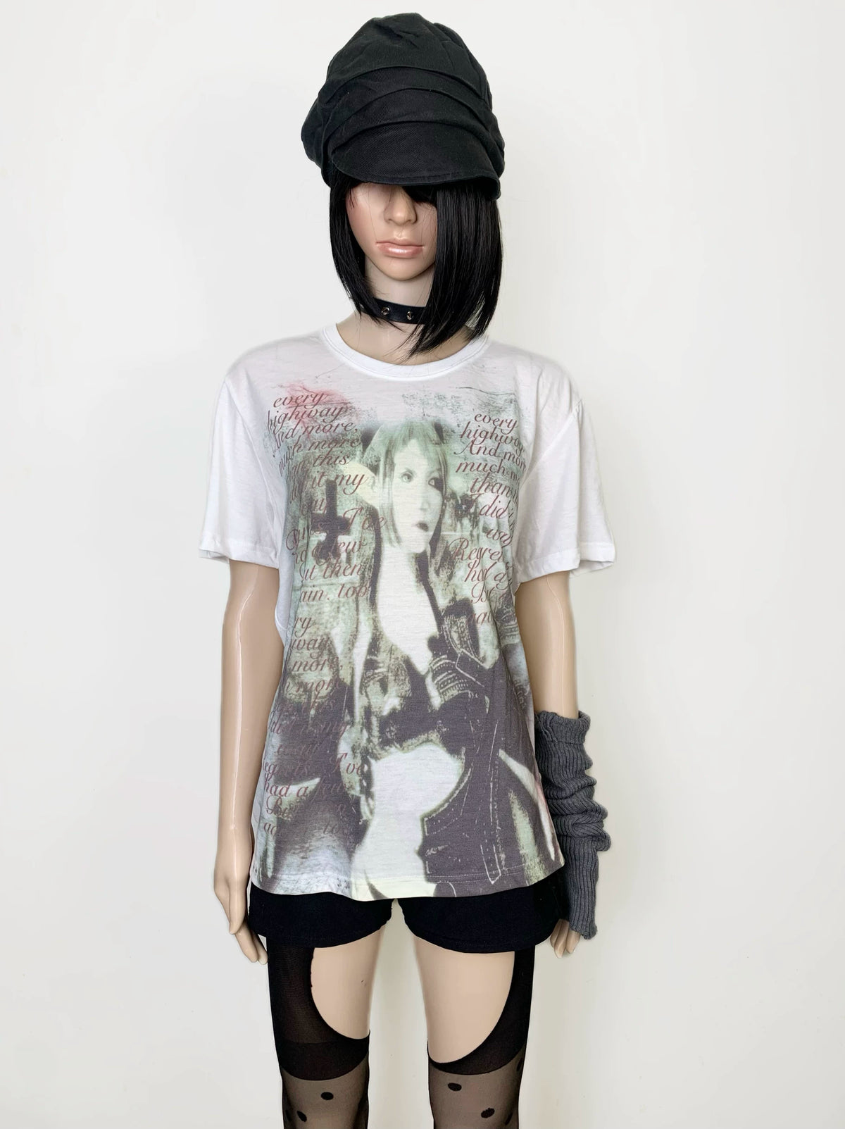 Gothic Oversize Lightweight Cotton Short Sleeve T-Shirt