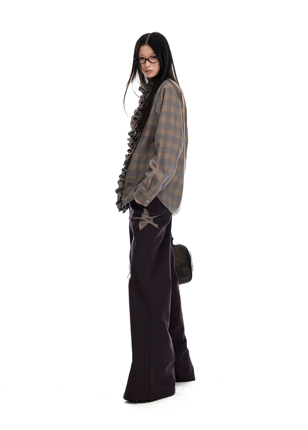 Star Patch Flare Pants
