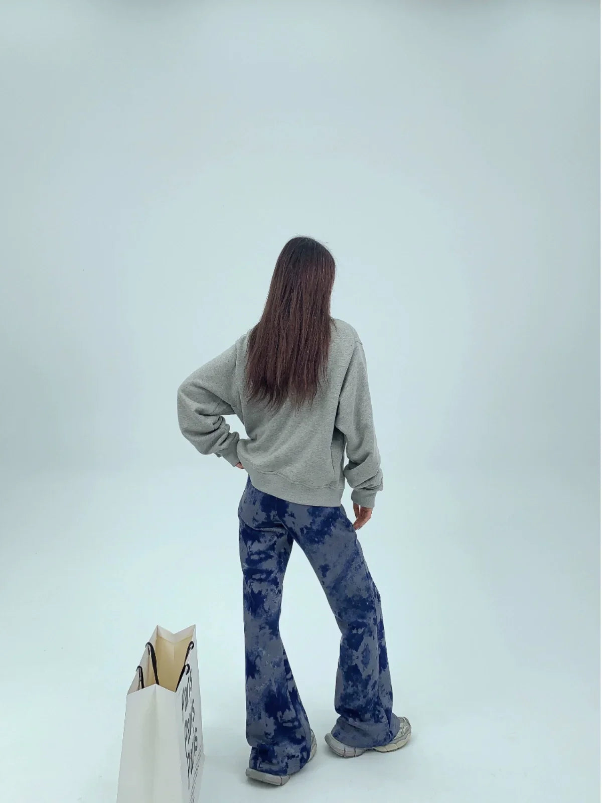 Tie Dye Slim Fit Flare Sweatpants