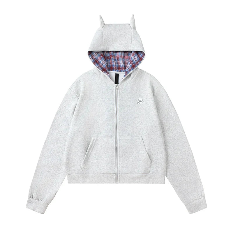 Short Zipper Hoodie