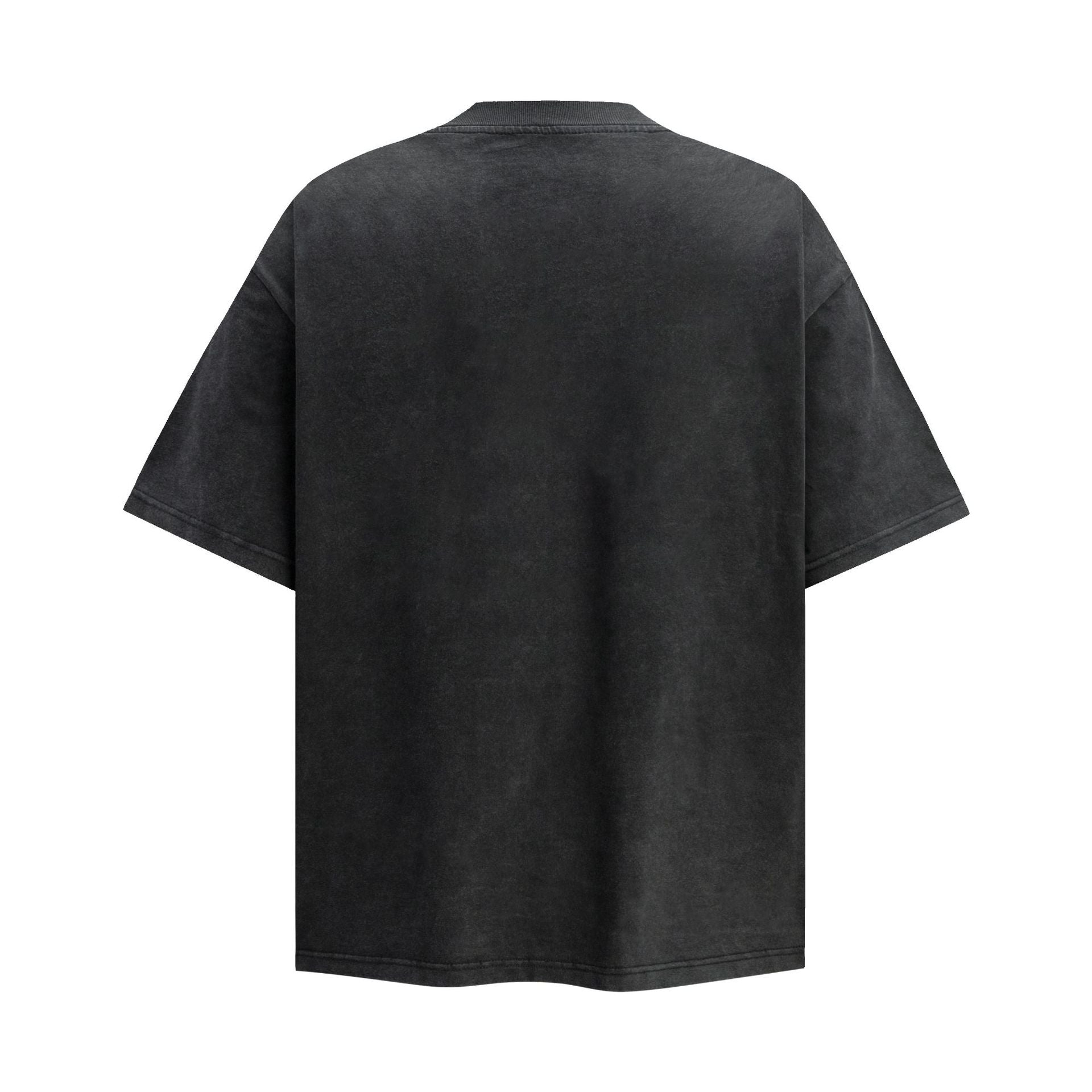 Illustration Letter Print Oversize Short Sleeve T-Shirt