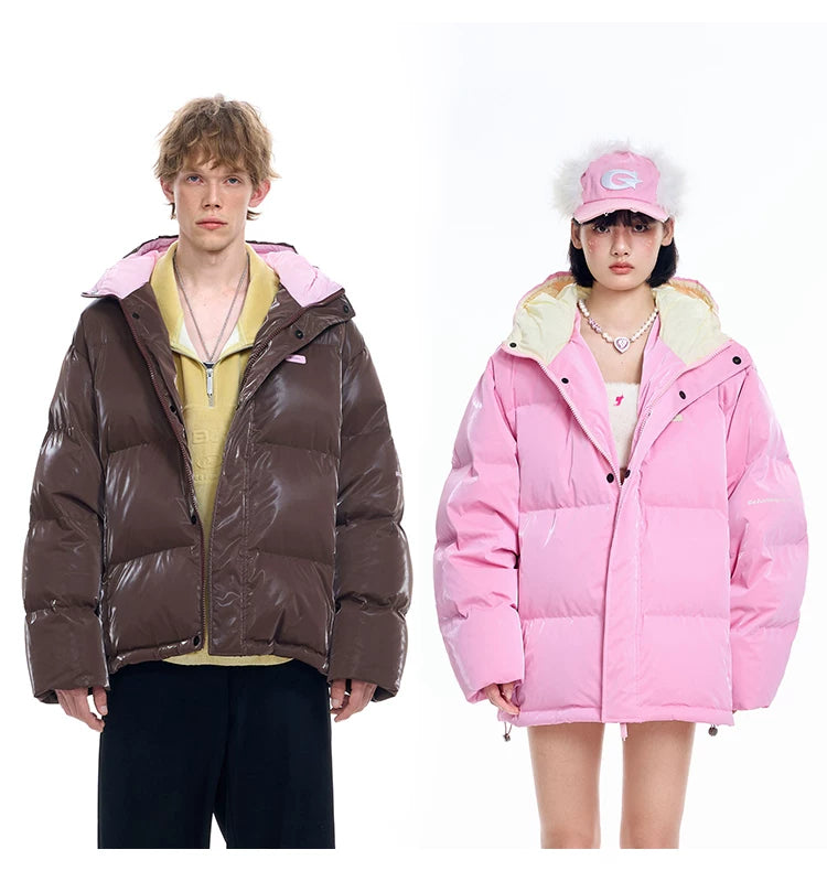 Oversize Hooded White Duck Down Jacket