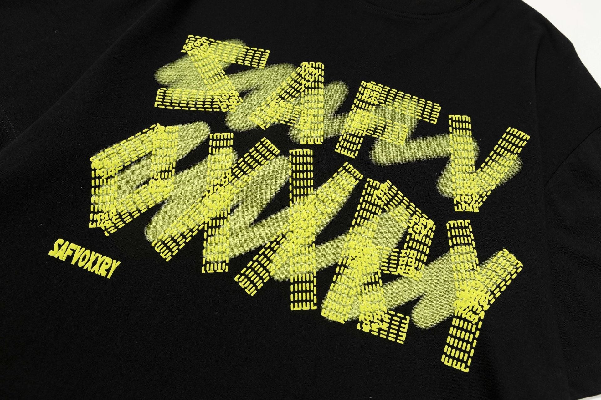 Foam Letter Print Short Sleeve T-Shirt