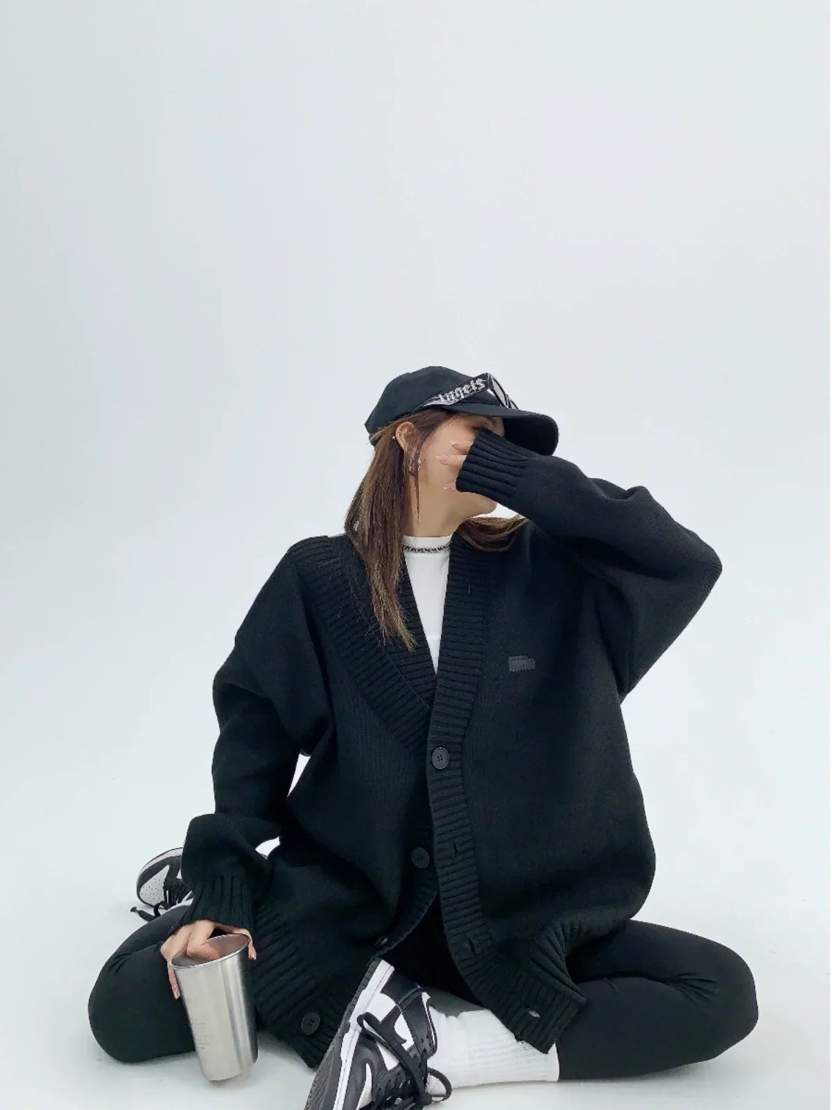 Oversized Heavyweight Knit Cardigan