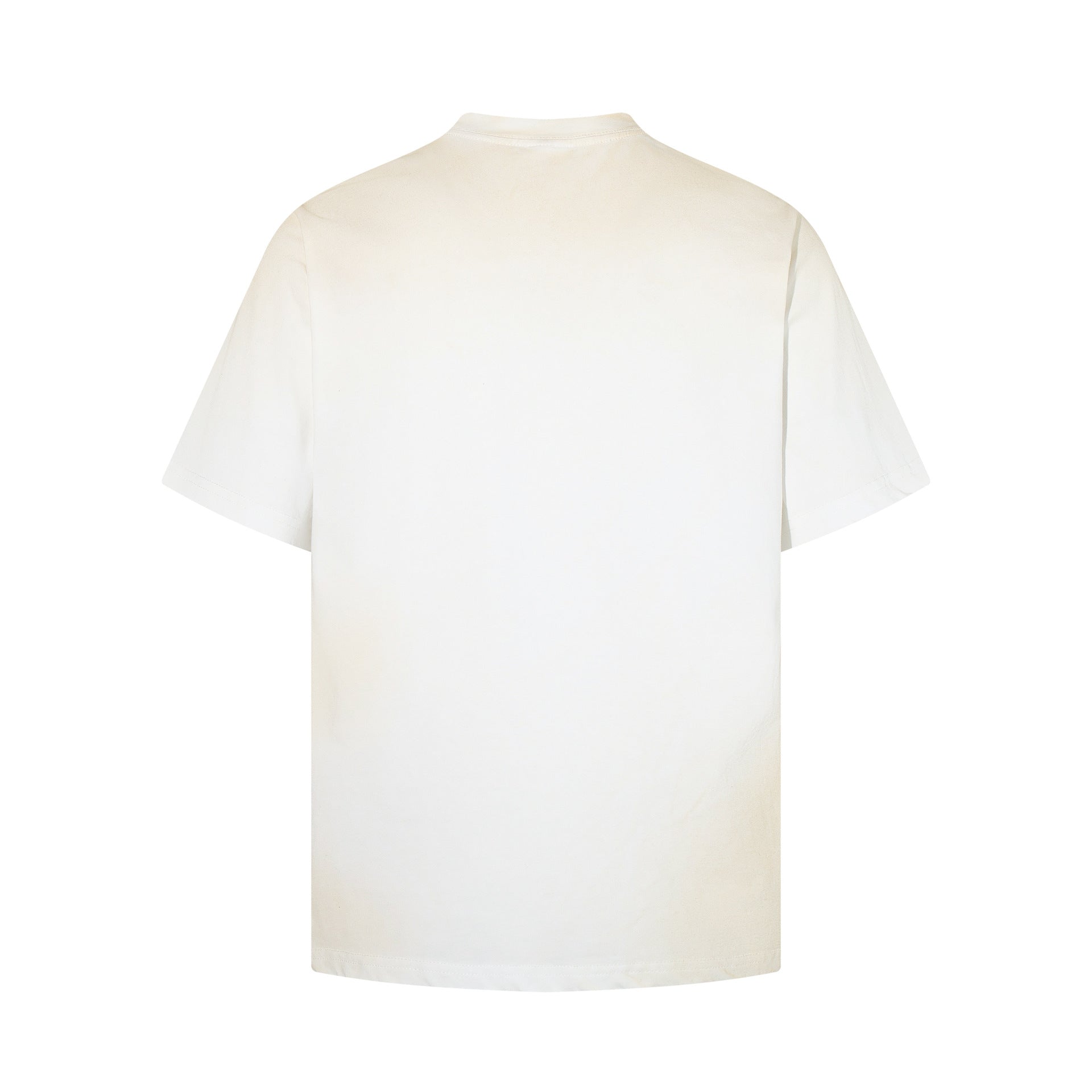 Dirty Dye Illustration Letter Print Short Sleeve T-Shirt