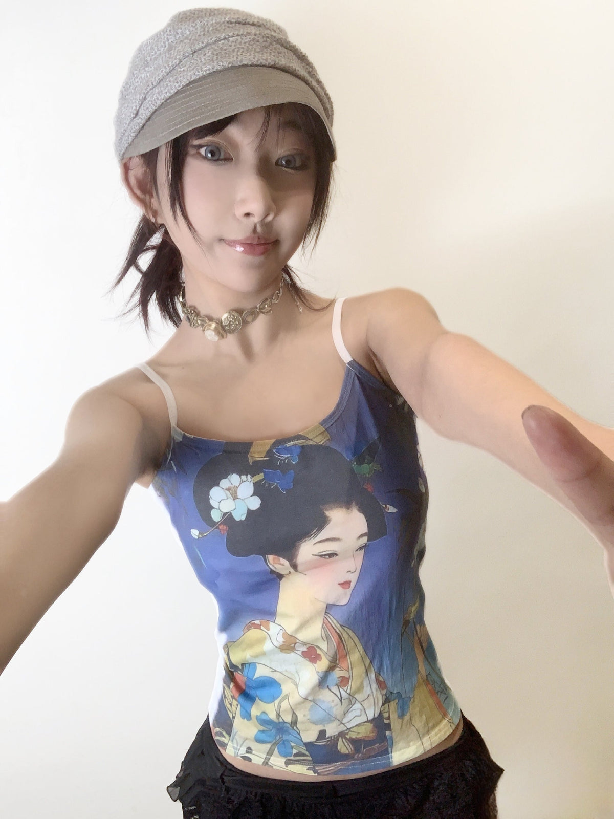 Ukiyo-E Print Tank Top