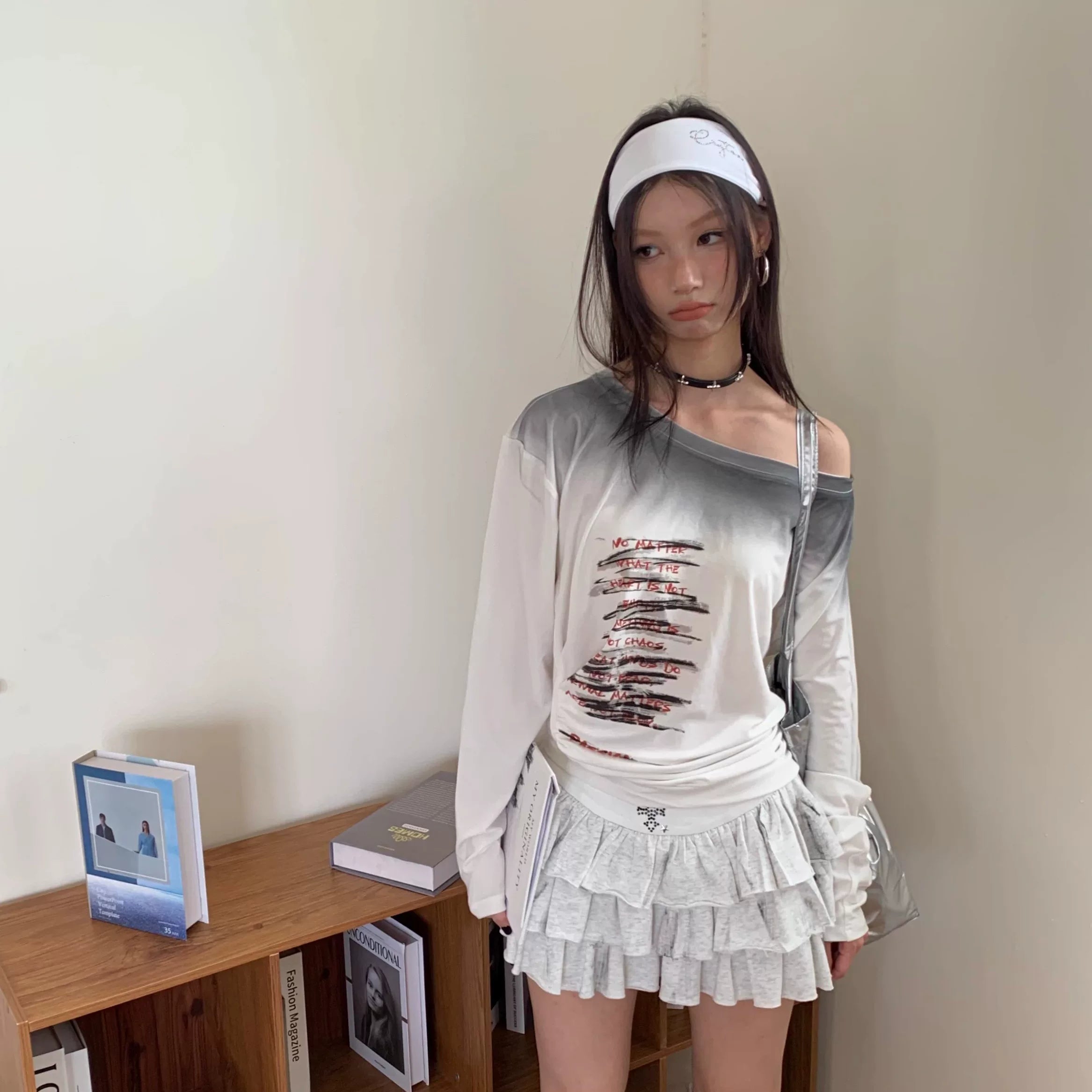 Tiered Ruffle Short Skirt