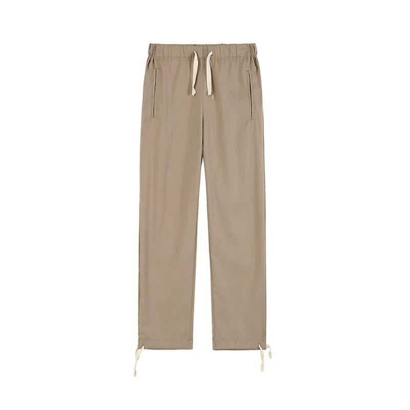 Oversize Belted Tailored Jacket & Wide-Leg Trousers Setup
