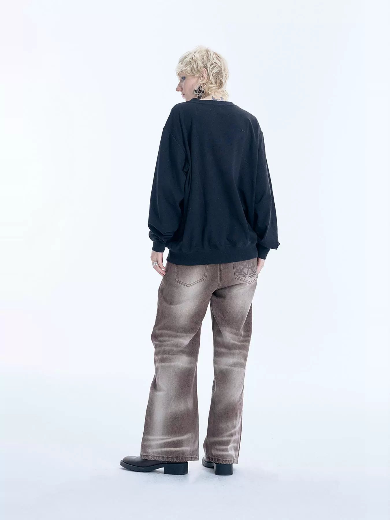 Grape Design Pullover Sweatshirt