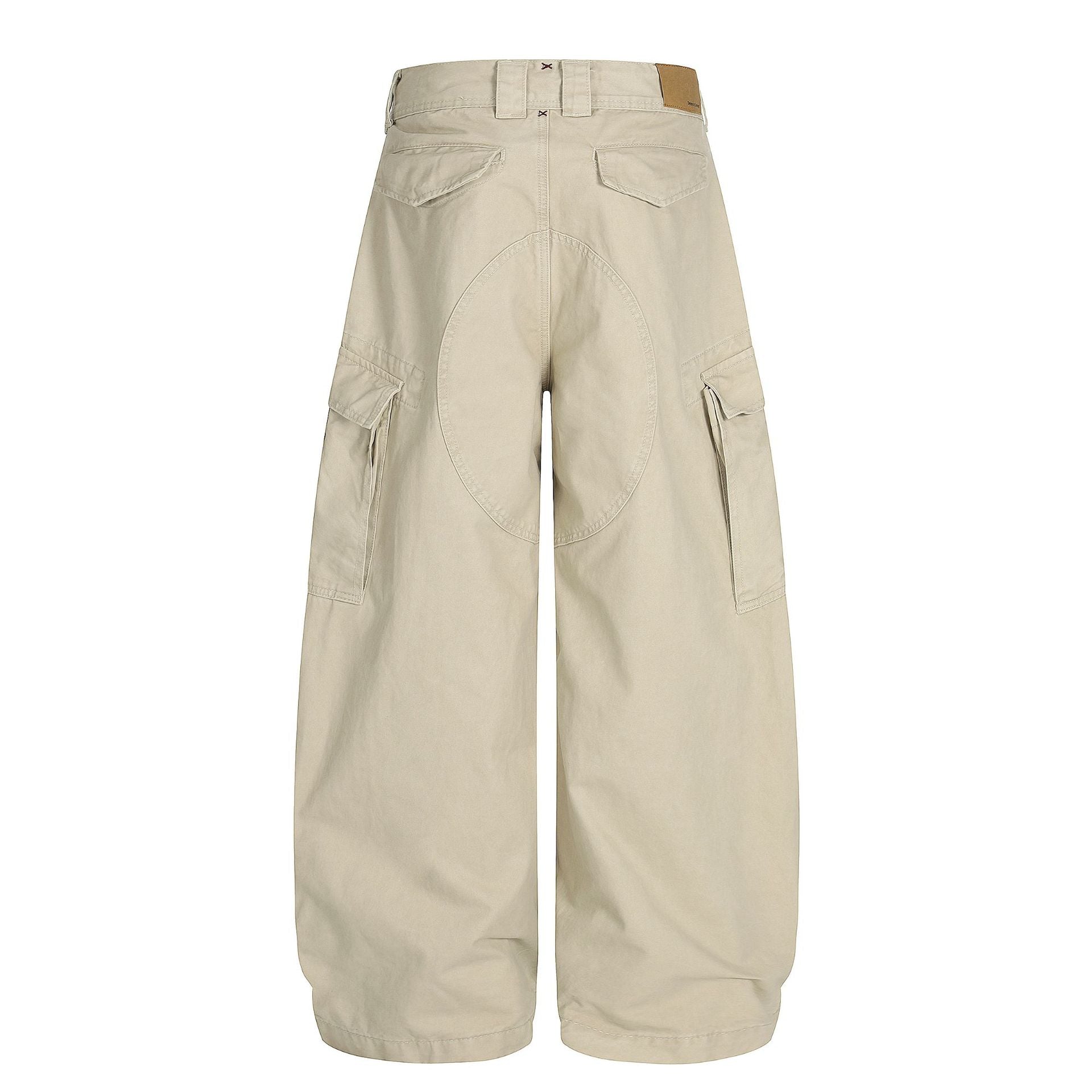 Drawstring Cargo Wide Leg Pants