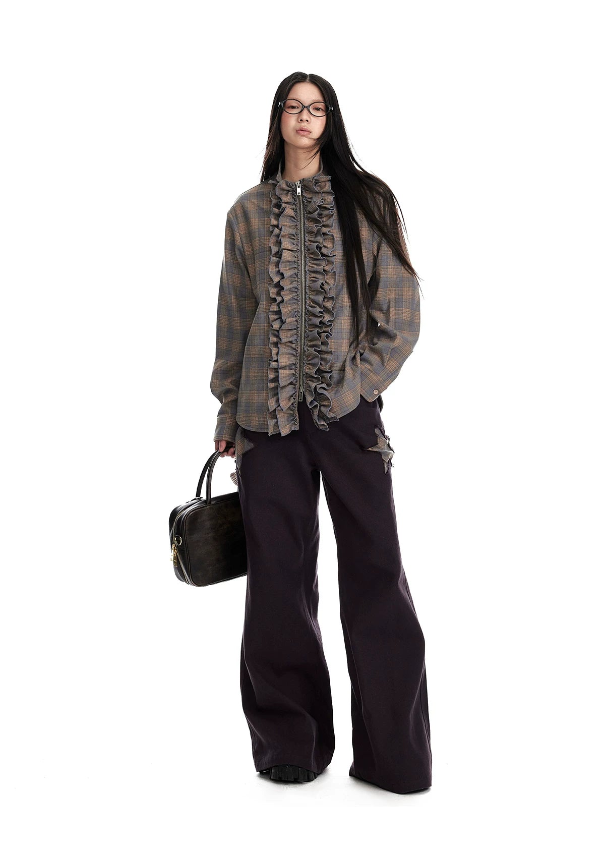 Star Patch Flare Pants
