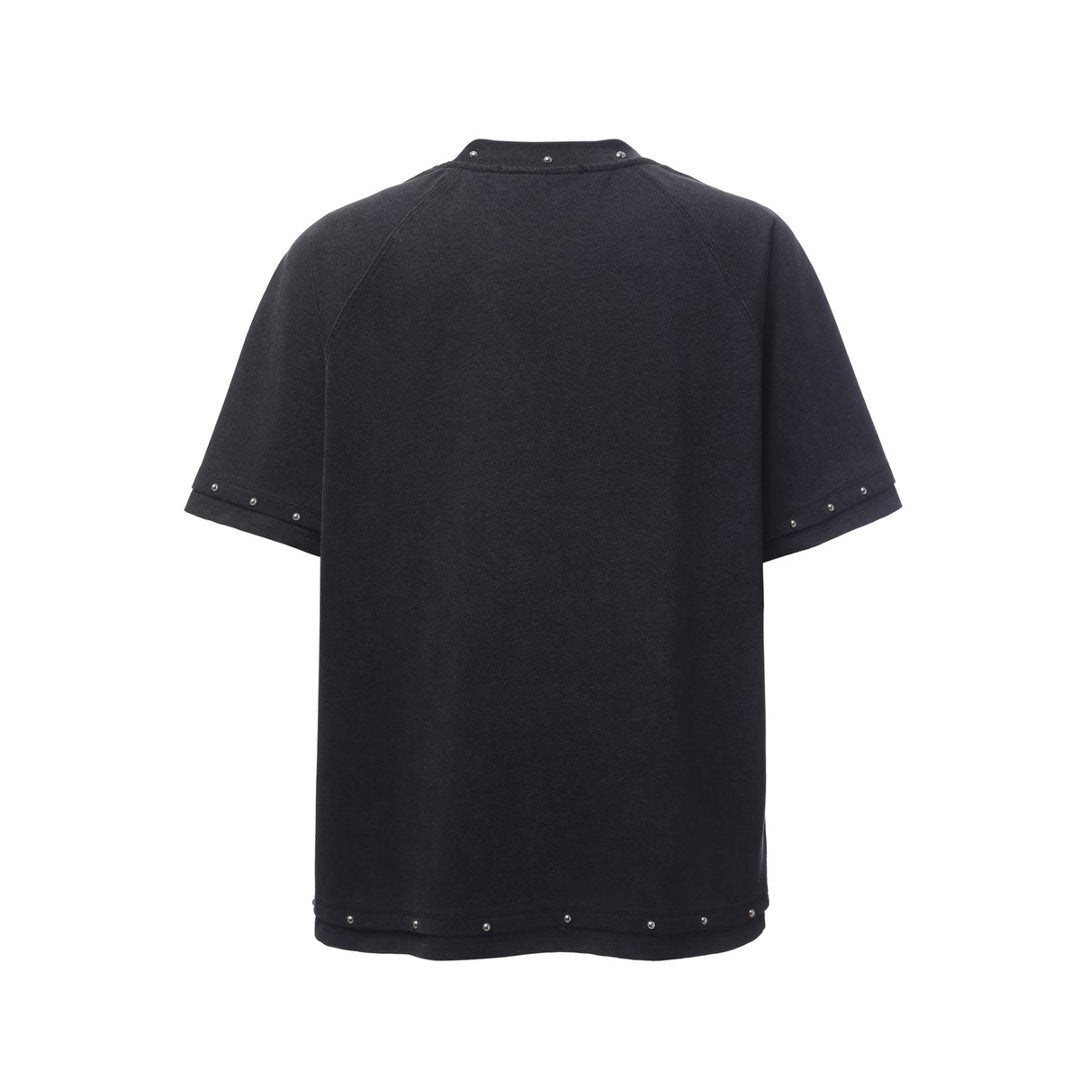 Studs Raglan Short Sleeve T-Shirt