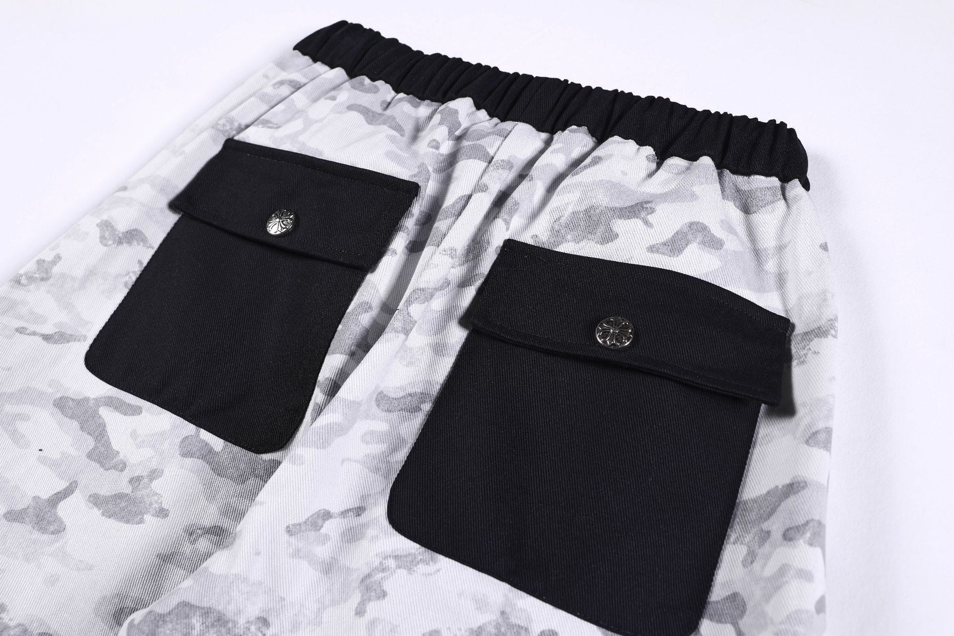 Camouflage Letter Print Cargo Pants