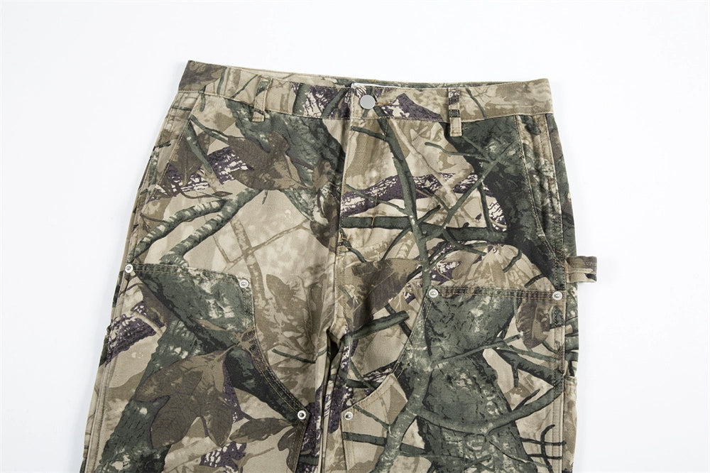 Leaf Camouflage Cargo Pants