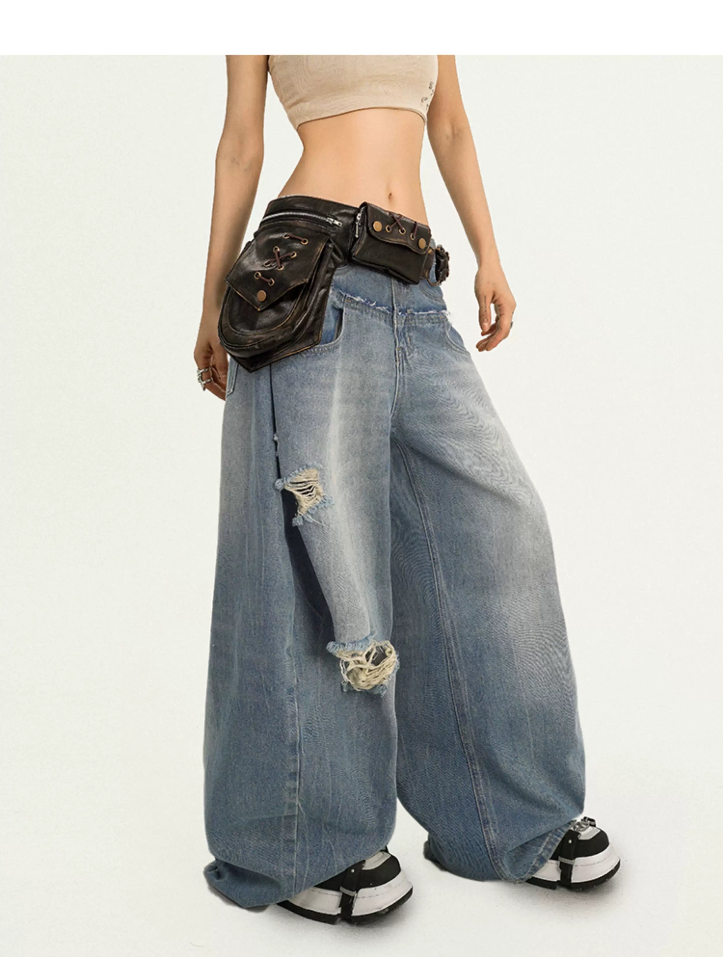 PU Leather Metal Buckle Design Waist Bag