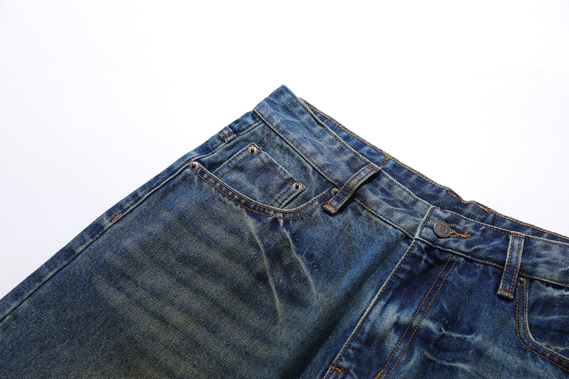 Washed Fade Cropped Denim Jeans