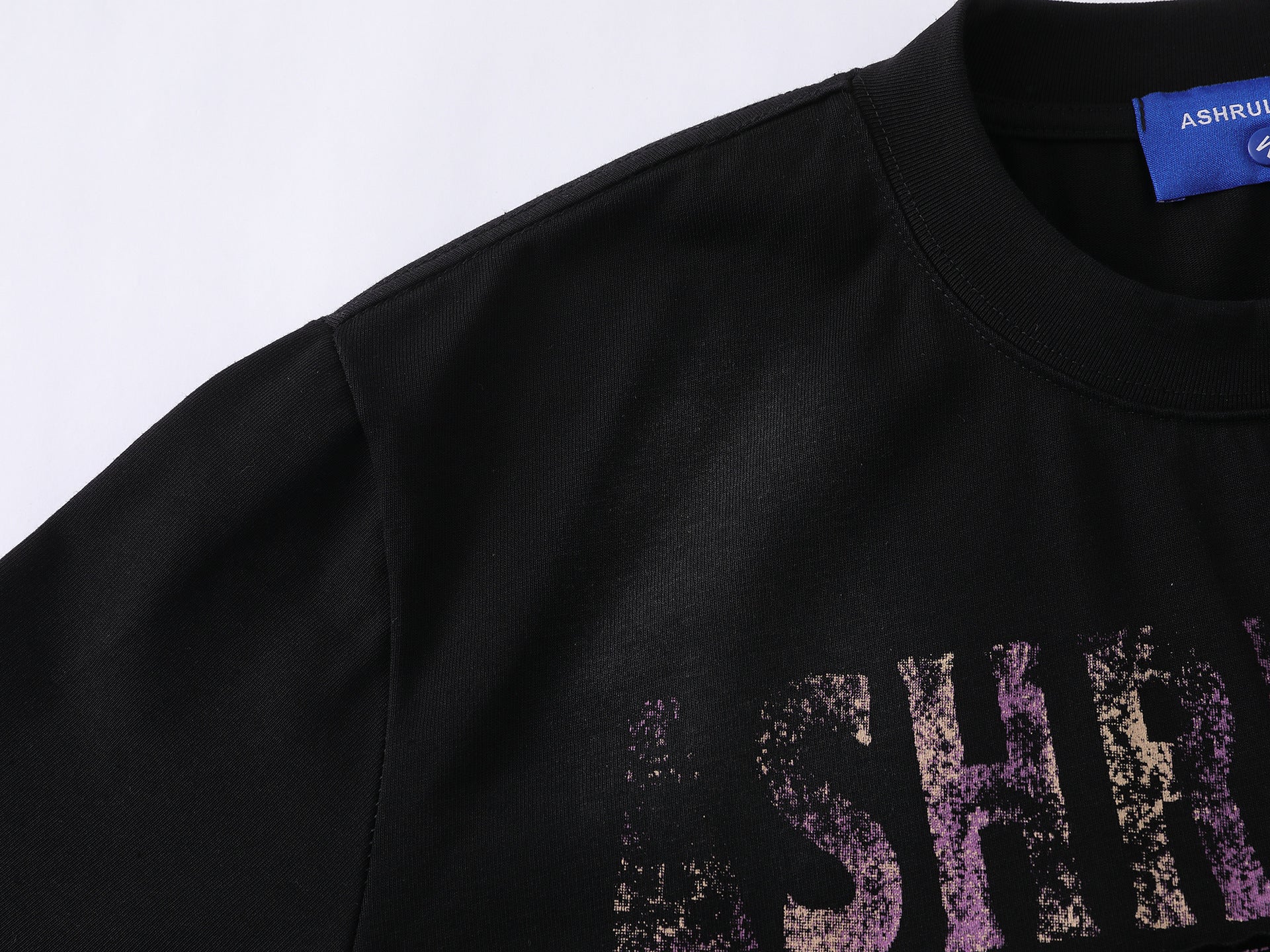Dirty Dye Letter Print Short Sleeve T-Shirt